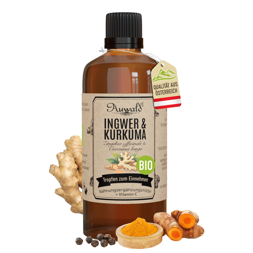 Ingwer & Kurkuma Tinktur BIO 100ml (Kurkuma und Ingwer Extrakt)
